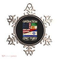 Operation Epic Fury Flag America Iran And Israe Ornament thumb 0