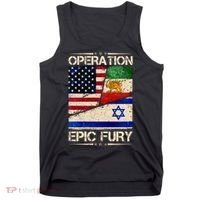 Operation Epic Fury Flag America Iran And Israe Tank Top thumb 0