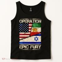 Operation Epic Fury Flag America Iran And Israe Tank Top thumb 2