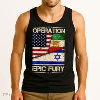 Operation Epic Fury Flag America Iran And Israe Tank Top thumb 3