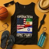 Operation Epic Fury Flag America Iran And Israe Tank Top thumb 4