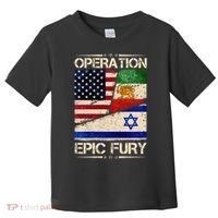 Operation Epic Fury Flag America Iran And Israe Toddler T-Shirt thumb 0