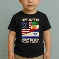 Operation Epic Fury Flag America Iran And Israe Toddler T-Shirt thumb 2