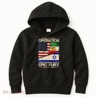 Operation Epic Fury Flag America Iran And Israe Kids Hoodie thumb 0