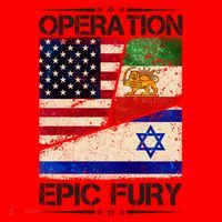 Operation Epic Fury Flag America Iran And Israe Santa Hat thumb 1
