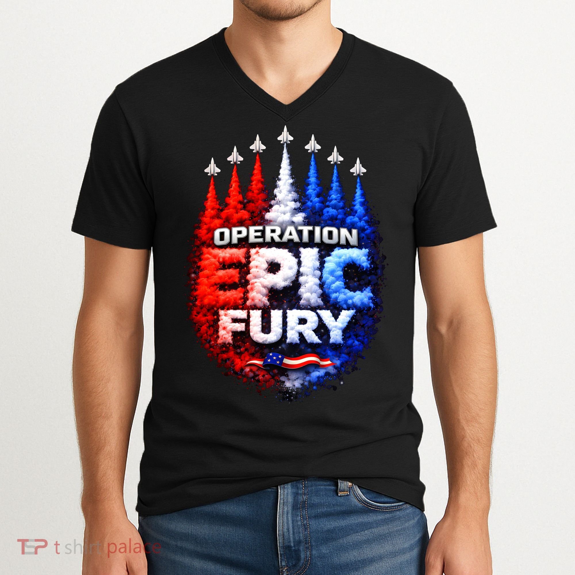 Operation Epic Fury V-Neck T-Shirt