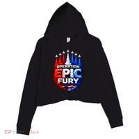 Operation Epic Fury Crop Fleece Hoodie thumb 0