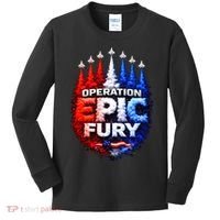 Operation Epic Fury Kids Long Sleeve Shirt thumb 0