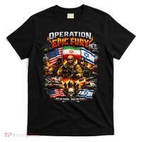 Operation Epic Fury America Iran Israel Fight For Peace T-Shirt thumb 0
