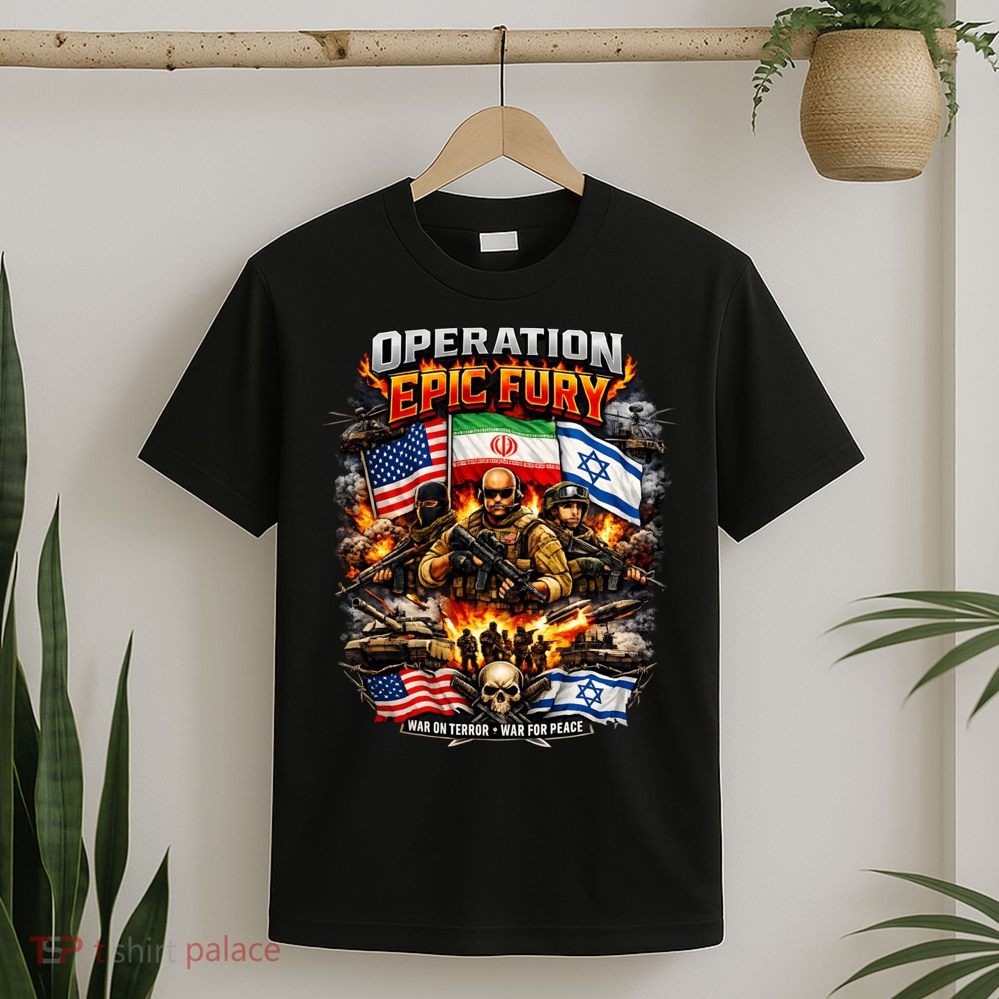 Operation Epic Fury America Iran Israel Fight For Peace T-Shirt