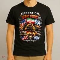 Operation Epic Fury America Iran Israel Fight For Peace T-Shirt thumb 3