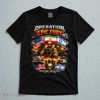 Operation Epic Fury America Iran Israel Fight For Peace T-Shirt thumb 5