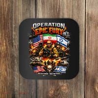Operation Epic Fury America Iran Israel Fight For Peace Coaster thumb 0