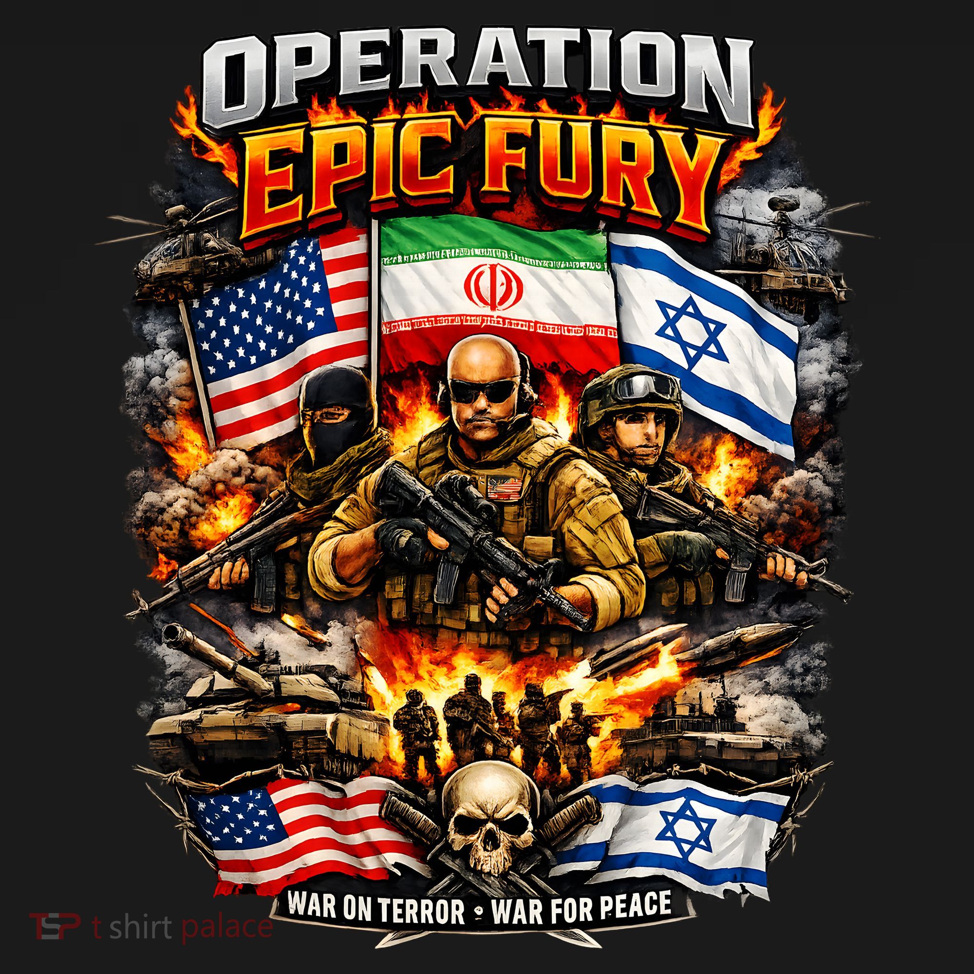 Operation Epic Fury America Iran Israel Fight For Peace Coaster