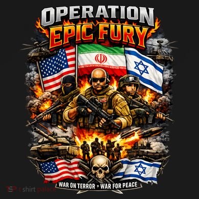 Operation Epic Fury America Iran Israel Fight For Peace Ladies Essential Flowy Tank