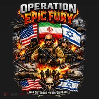 Operation Epic Fury America Iran Israel Fight For Peace Women's Hoodie thumb 2