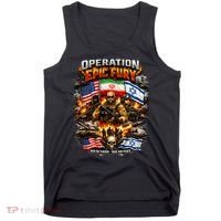 Operation Epic Fury America Iran Israel Fight For Peace Tank Top thumb 0