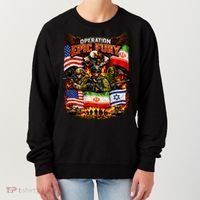 Operation Epic Fury America Iran And Israel Women's Sweatshirt thumb 0