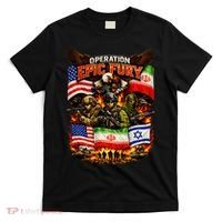 Operation Epic Fury America Iran And Israel T-Shirt thumb 0