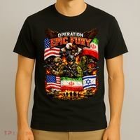 Operation Epic Fury America Iran And Israel T-Shirt thumb 3