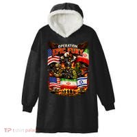 Operation Epic Fury America Iran And Israel Hooded Wearable Blanket thumb 0