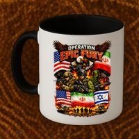 Operation Epic Fury America Iran And Israel Coffee Mug thumb 2