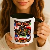 Operation Epic Fury America Iran And Israel Coffee Mug thumb 3