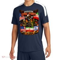 Operation Epic Fury America Iran And Israel Sport-Tek Competitor United Soccer Jersey thumb 0