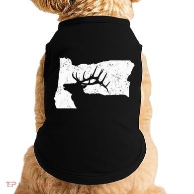 Oregon Elk Hunting Bull Elk State Shape Doggie Tank