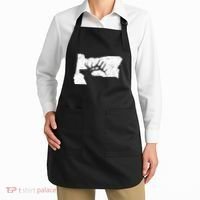 Oregon Elk Hunting Bull Elk State Shape Apron thumb 2