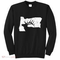 Oregon Elk Hunting Bull Elk State Shape Sweatshirt thumb 0