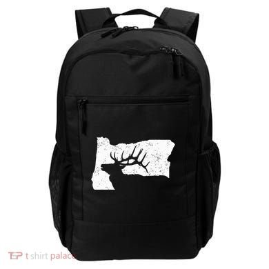 Oregon Elk Hunting Bull Elk State Shape Backpack