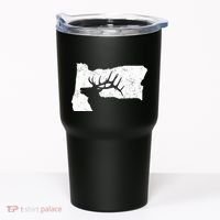 Oregon Elk Hunting Bull Elk State Shape Tumbler thumb 0