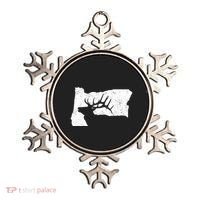 Oregon Elk Hunting Bull Elk State Shape Ornament thumb 0