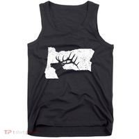 Oregon Elk Hunting Bull Elk State Shape Tank Top thumb 0