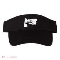 Oregon Elk Hunting Bull Elk State Shape Visor thumb 0