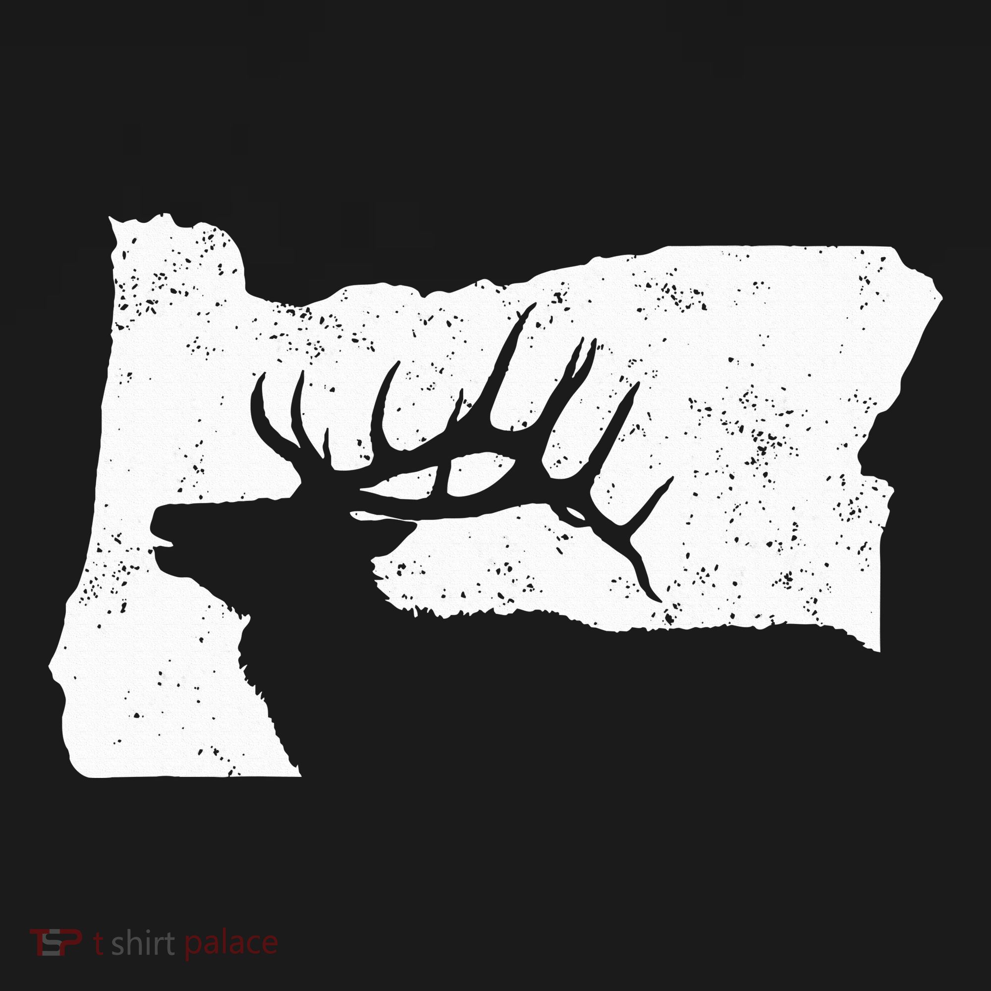 Oregon Elk Hunting Bull Elk State Shape Kids Sweatshirt