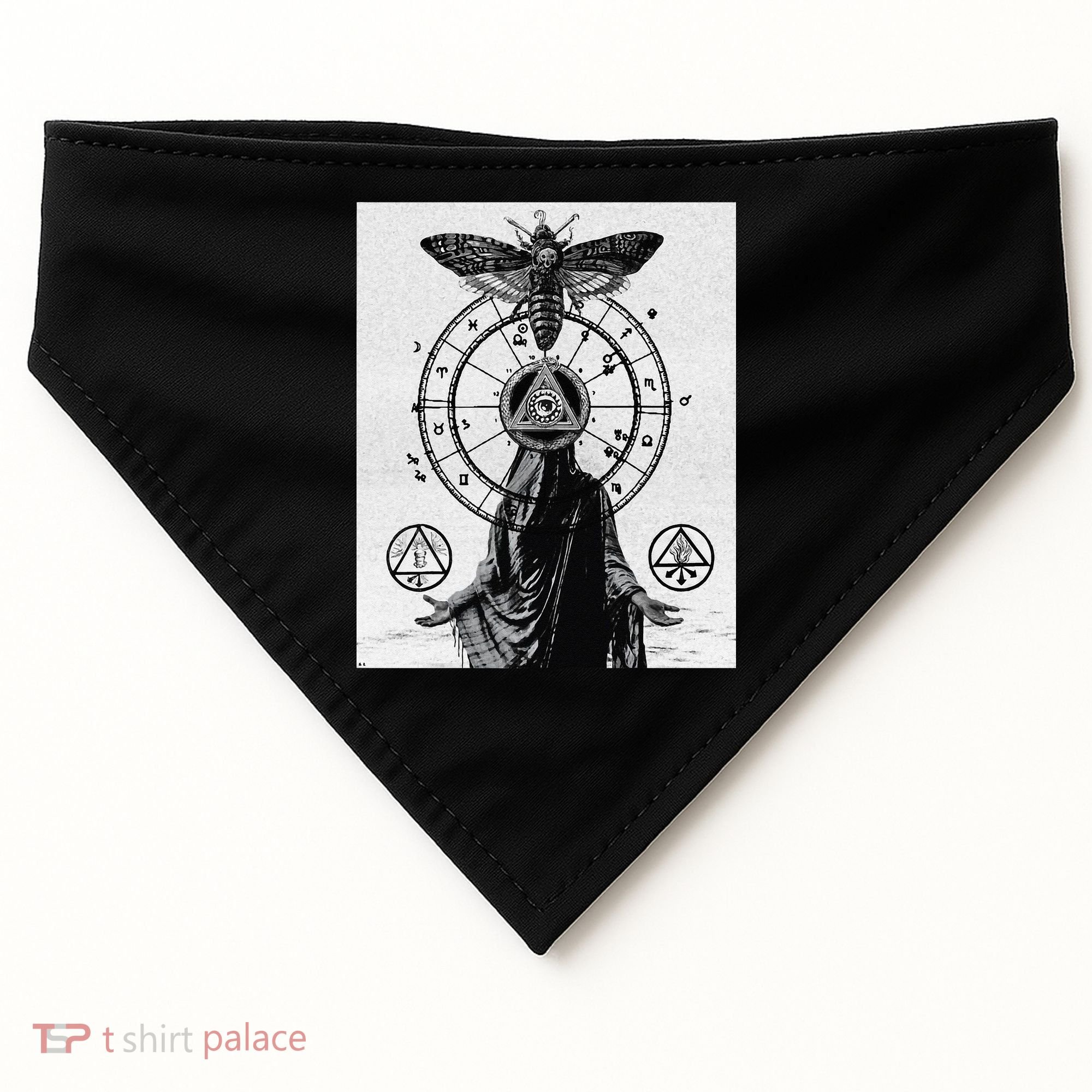 Occult Esoteric Mysticism Gothic Unholy Dark Aesthetic Goth USA-Made Doggie Bandana