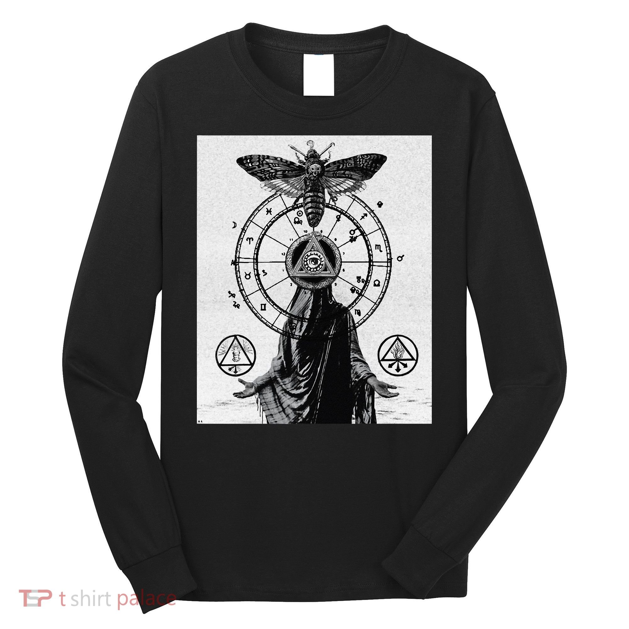 Occult Esoteric Mysticism Gothic Unholy Dark Aesthetic Goth Long Sleeve Shirt