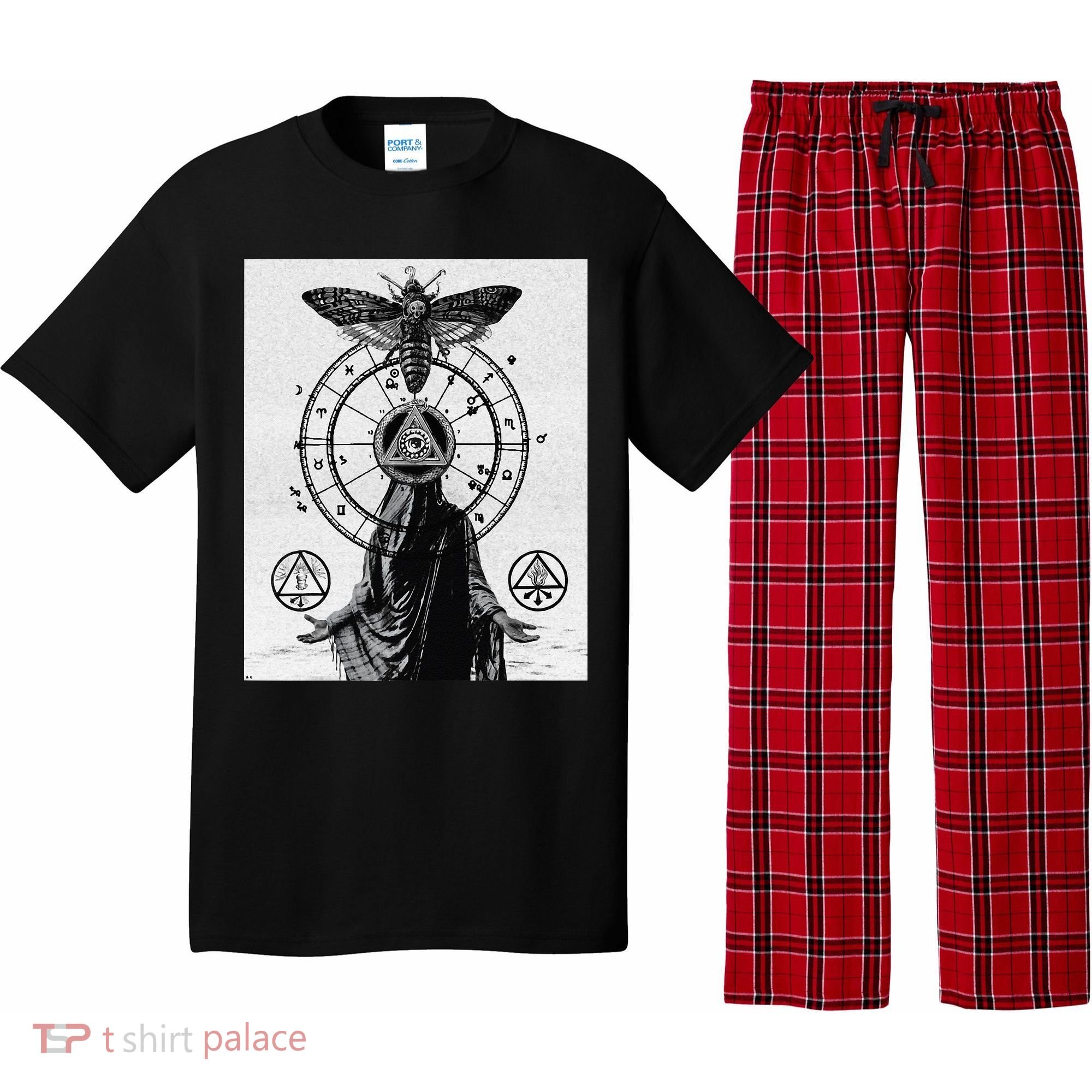 Occult Esoteric Mysticism Gothic Unholy Dark Aesthetic Goth Pajama Set