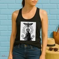 Occult Esoteric Mysticism Gothic Unholy Dark Aesthetic Goth Women's Tank Top thumb 2