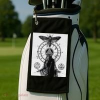 Occult Esoteric Mysticism Gothic Unholy Dark Aesthetic Goth Golf Towel thumb 2