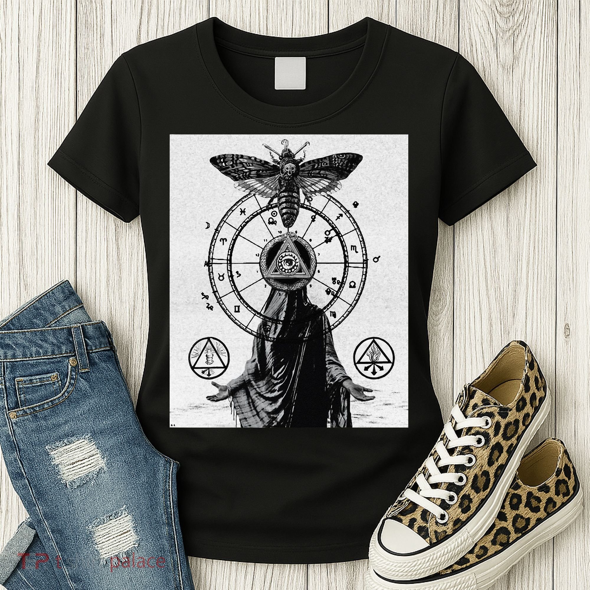 Occult Esoteric Mysticism Gothic Unholy Dark Aesthetic Goth Women's T-Shirt