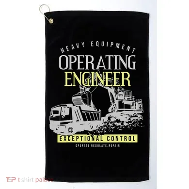 Operating Engineer Golf Towel