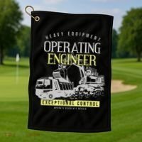 Operating Engineer Golf Towel thumb 1