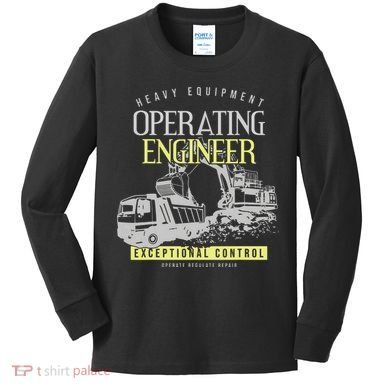 Operating Engineer Kids Long Sleeve Shirt