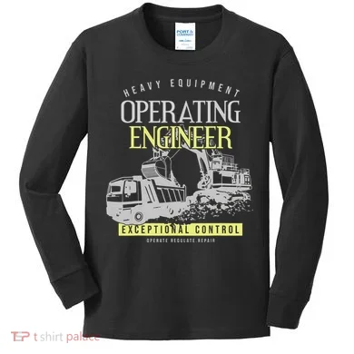 Operating Engineer Kids Long Sleeve Shirt