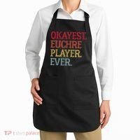 Okayest Euchre Player Ever Funny Euchre Card Game Apron thumb 2