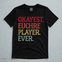 Okayest Euchre Player Ever Funny Euchre Card Game T-Shirt thumb 5