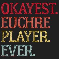Okayest Euchre Player Ever Funny Euchre Card Game Beanie thumb 2